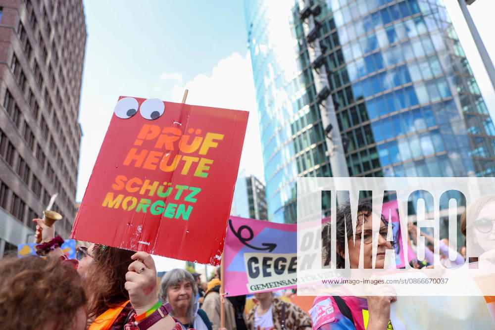 People attend a demonstration against the far-right Alternative for Germany (AfD) party in Berlin, Germany, September 12, 2026. According to police estimates, between 10,000 and 15,000 people took part in the demonstration, held in the aftermath of the AfDÃ¢â‚¬â ¢s strong result in the Saxony-Anhalt state elections and one week ahead of BerlinÃ¢â‚¬â ¢s state elections on September 20. Berlin Germany - ZUMAc291 20260912_zip_c291_001