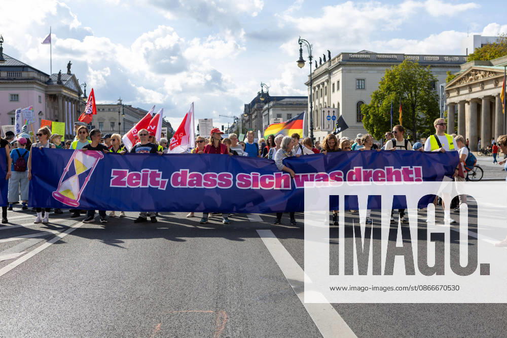People attend a demonstration against the far-right Alternative for Germany (AfD) party in Berlin, Germany, September 12, 2026. According to police estimates, between 10,000 and 15,000 people took part in the demonstration, held in the aftermath of the AfDÃ¢â‚¬â ¢s strong result in the Saxony-Anhalt state elections and one week ahead of BerlinÃ¢â‚¬â ¢s state elections on September 20. Berlin Germany - ZUMAc291 20260912_zip_c291_013