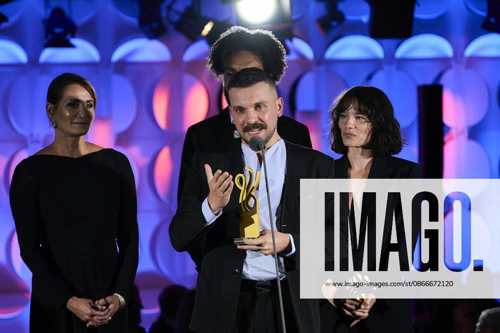 2026 German Acting Award: Anja Kling, Lamin Leroy Gibba, award winner Valerie Pachner, and award winner Edin Hasanovic; Stage show celebrating 15 years of the German Acting Award and 20 years of the BFFS; Pullman Berlin Schweizerhof; Date: September 11, 2026