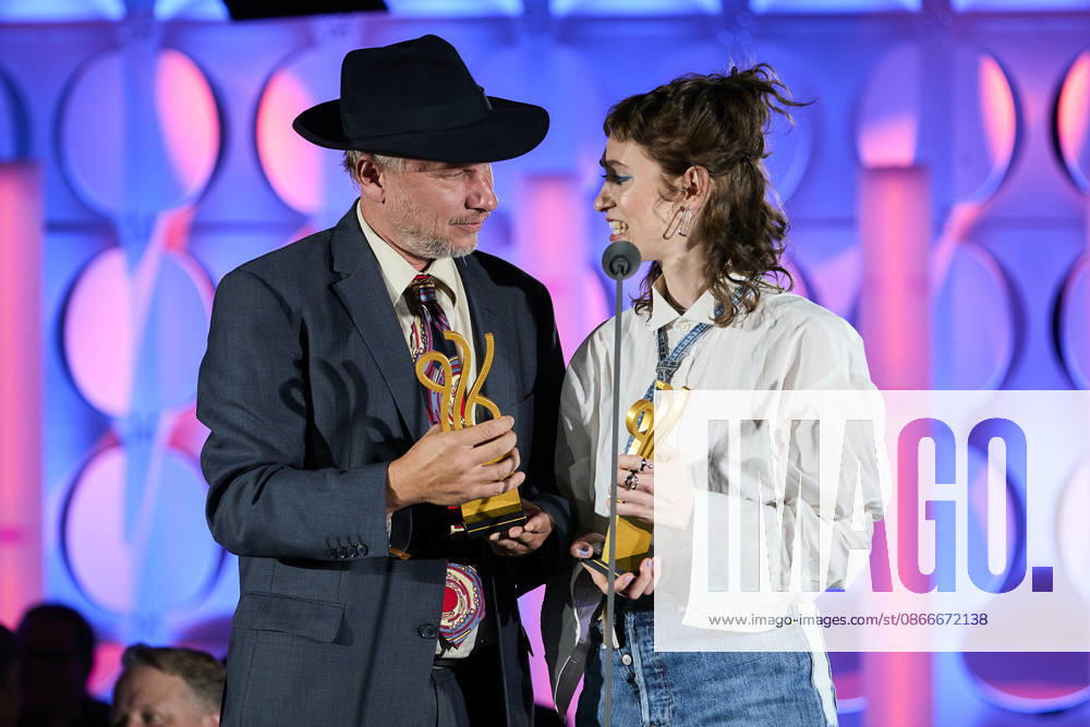 2026 German Acting Award: Winner Lia von Blarer and Winner Robert Stadlober; Stage Show: 15 Years of the German Acting Award and 20 Years of the BFFS; Pullman Berlin Schweizerhof; Date: September 11, 2026