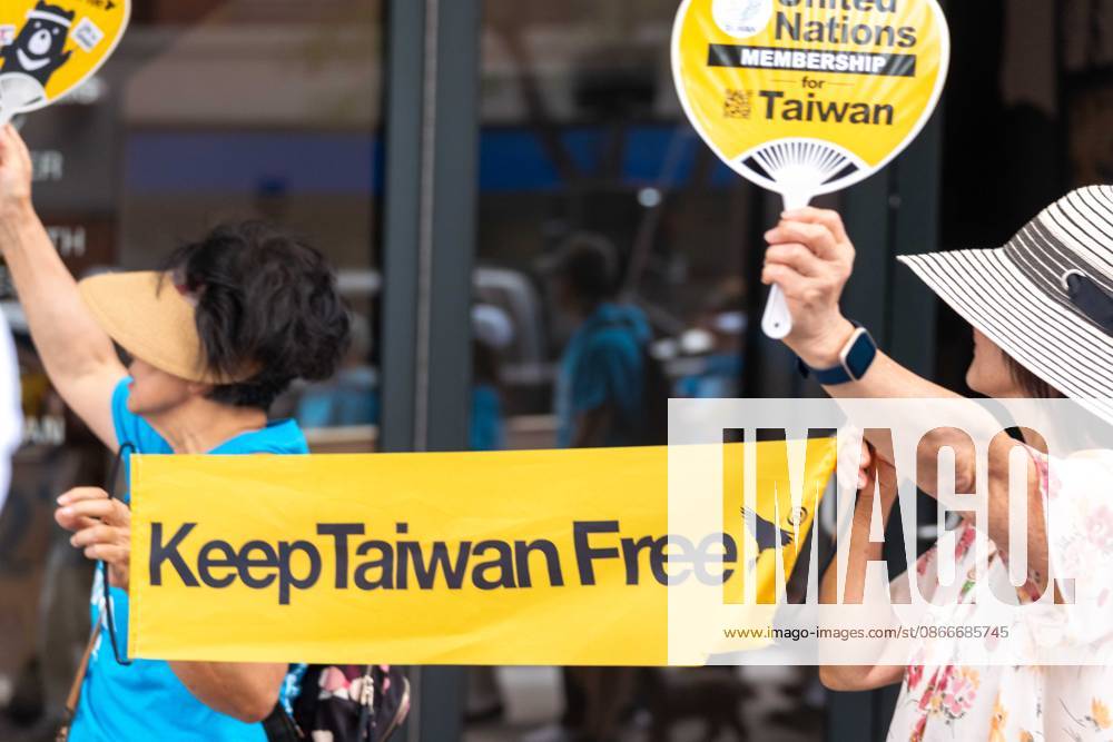 New York, NY- September 12: Keep Taiwan Free Protest and March In front of the Chinese Consulate on September 12, 2026.. Credit: Camara Porter USA - ZUMAa123 20260912_zaa_a123_049