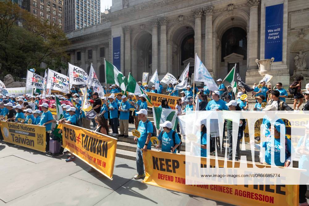 New York, NY- September 12: Keep Taiwan Free Protest and March In front of the Chinese Consulate on September 12, 2026.. Credit: Camara Porter USA - ZUMAa123 20260912_zaa_a123_060