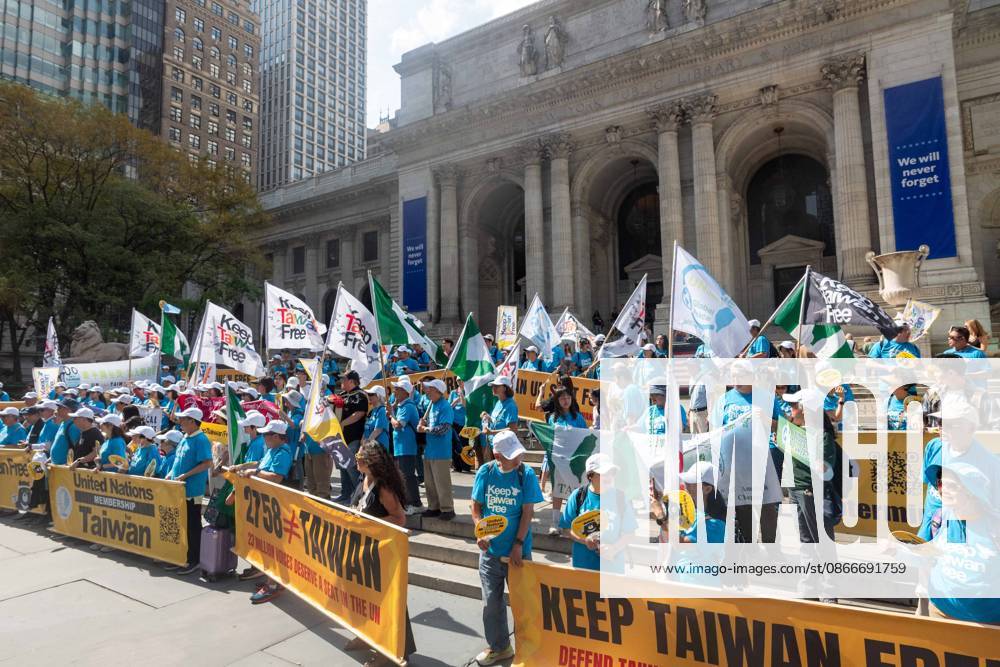 Keep Taiwan Free Protest NYC New York, NY- September 12: Keep Taiwan Free Protest and March In front of the Chinese Consulate on September 12, 2026.. Credit: Camara Porter AdMedia. 12 Sep 2026 Pictured: Keep Taiwan Free Protest NYC.