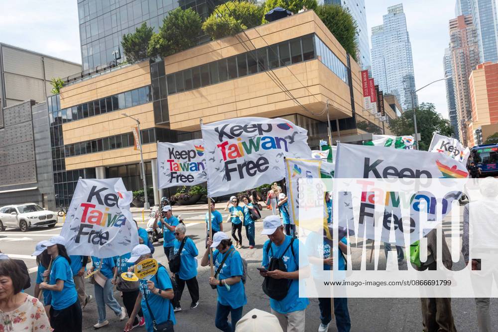 Keep Taiwan Free Protest NYC New York, NY- September 12: Keep Taiwan Free Protest and March In front of the Chinese Consulate on September 12, 2026.. Credit: Camara Porter AdMedia. 12 Sep 2026 Pictured: Keep Taiwan Free Protest NYC.