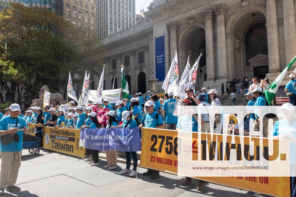 Keep Taiwan Free Protest NYC New York, NY- September 12: Keep Taiwan Free Protest and March In front of the Chinese Consulate on September 12, 2026.. Credit: Camara Porter AdMedia. 12 Sep 2026 Pictured: Keep Taiwan Free Protest NYC.