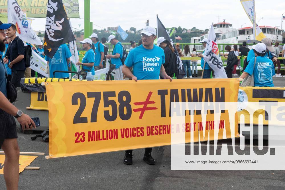 Keep Taiwan Free Protest NYC New York, NY- September 12: Keep Taiwan Free Protest and March In front of the Chinese Consulate on September 12, 2026.. Credit: Camara Porter AdMedia. 12 Sep 2026 Pictured: Keep Taiwan Free Protest NYC.