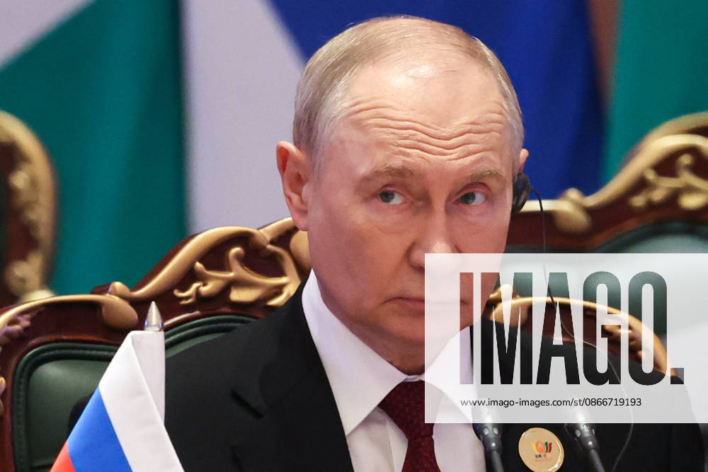 INDIA, NEW DELHI - SEPTEMBER 13, 2026: Vladimir Putin, President of Russia, attends an outreach session of the 2026 BRICS Summit New Delhi India - ZUMAt113 20260913_zaa_t113_001