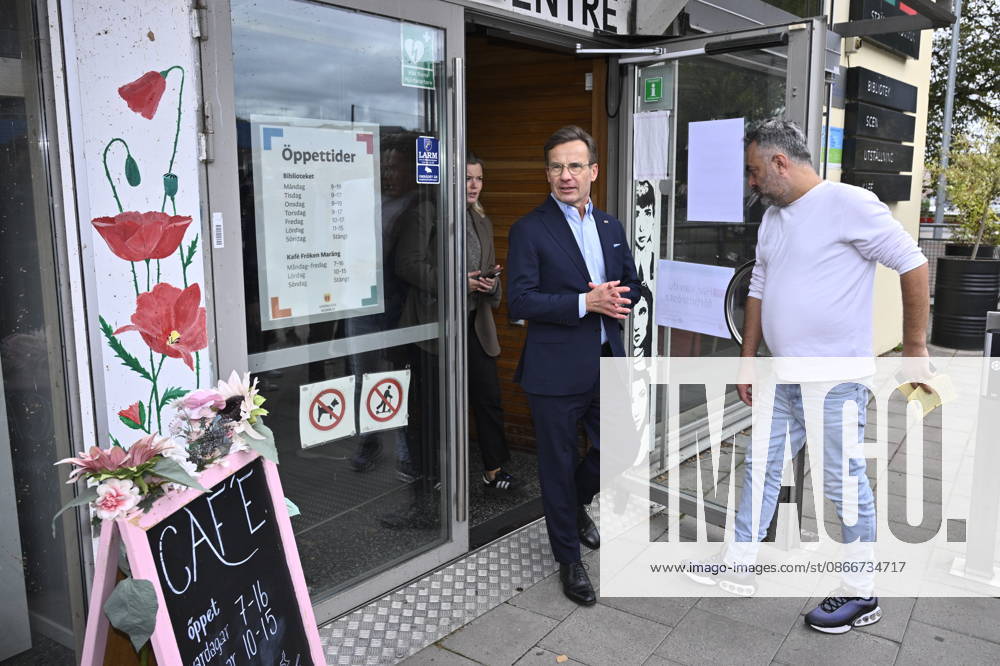 STRÄNGNÄS, SWEDEN 20260913 Prime Minister Ulf Kristersson (M) leaves the polling place after voting on Election Day at Kulturhuset Multeum in Strängnäs STRÄNGNÄS SWEDEN