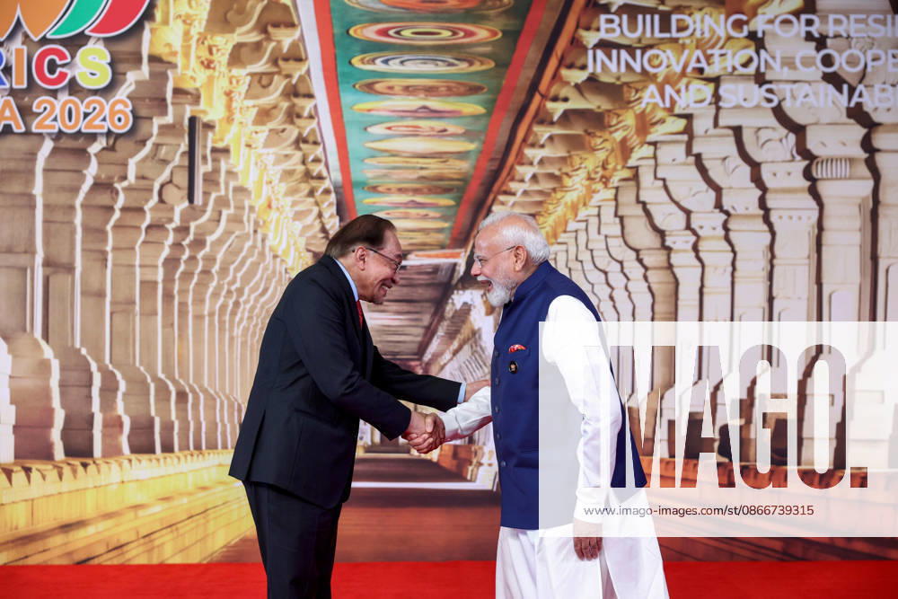 PM Modi shakes hands one by one with BRICS and partner countries leaders on Day 2 of the BRICS Summit 2026 New Delhi, Sep 13 (ANI): Prime Minister Narendra Modi shakes hands one by one with BRICS and partner countries leaders on Day 2 of the 18th BRICS Summit 2026 at Bharat Mandapam, in New Delhi on Sunday. (DPR PMO ANI Photo) Delhi New Delhi India