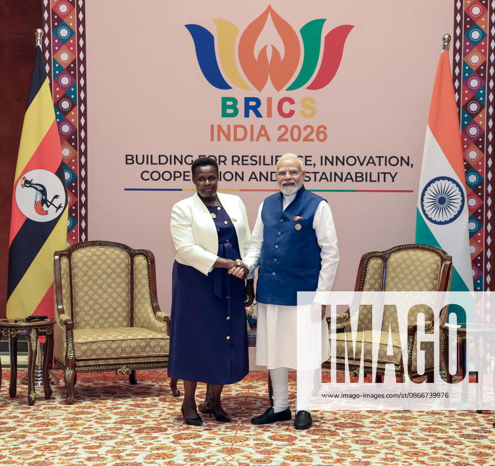 PM Modi meets Uganda Vice President Jessica Alupo New Delhi, Sep 13 (ANI): Prime Minister Narendra Modi meets Uganda Vice President Jessica Alupo on the sidelines of the 18th BRICS Summit, at Bharat Mandapam in New Delhi on Sunday. (Narendra Modi Photo Gallery ANI Photo) NEW DELHI Delhi India
