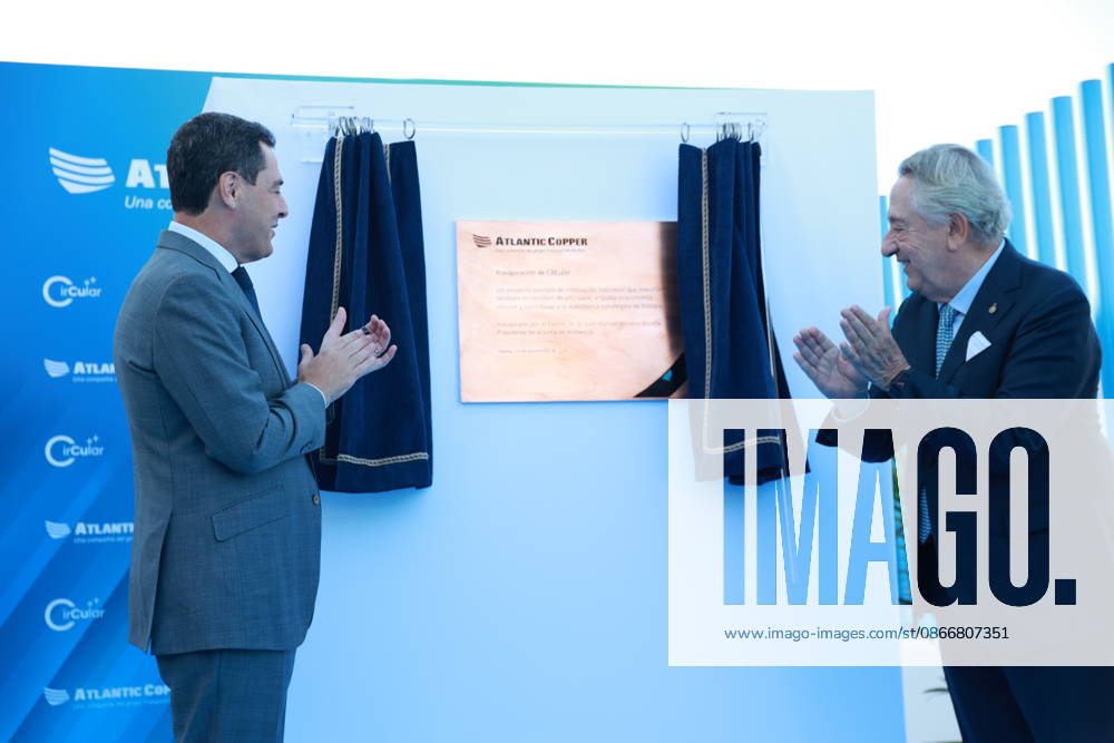 Presentation in Huelva of Atlantic Copper’s Circular Project The president of the Regional Government of Andalusia, Juanma Moreno i, alongside the Chairman of the Board of Directors of Atlantic Copper, Javier Targhetta d, during the presentation ceremony for Atlantic Copper’s Circular Project on September 14, 2026, in Huelva, Andalusia, Spain September 14, 2026 Rocí Huelva, Andalusia, Spain Huelva, Andalusia, Spain Spain