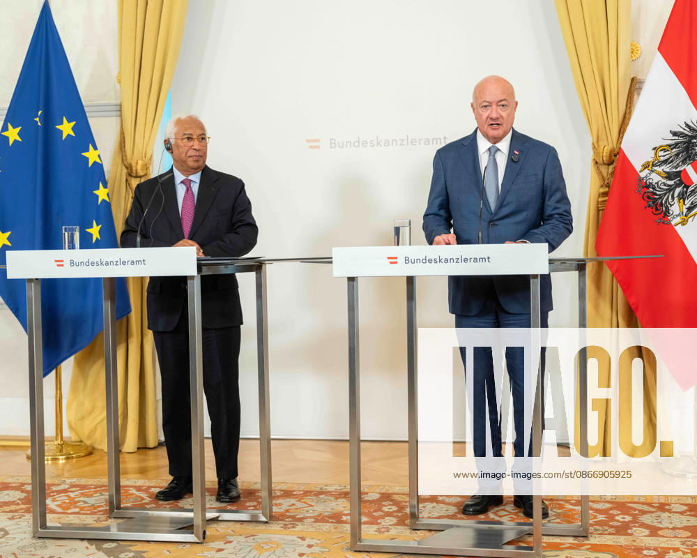 Working visit to the capitals by President Antonio Costa of the European Council and Federal Chancellor Christian Stocker of the ÖVP on September 15, 2026, during the working visit as part of the EU Council President’s Tour of the Capitals at the Federal Chancellery in Vienna, Vienna, Austria