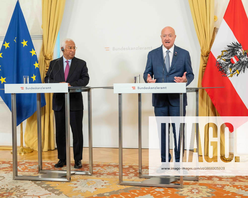 Working visit to the capitals by President Antonio Costa of the European Council and Federal Chancellor Christian Stocker of the ÖVP on September 15, 2026, during the working visit as part of the EU Council President’s Tour of the Capitals at the Federal Chancellery in Vienna, Vienna, Austria