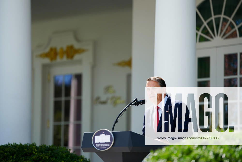 US Attorney General Todd Blanche speaks during a news conference in the Rose Garden of the White House in Washington, DC, on Tuesday, September 15, 2026. Blanche on Tuesday said he prefers a restrained approach to taking enforcement action against artificial intelligence companies and executives amid a rising debate over the risks of the cutting-edge technology. WASP2026091503 AaronxSchwartz