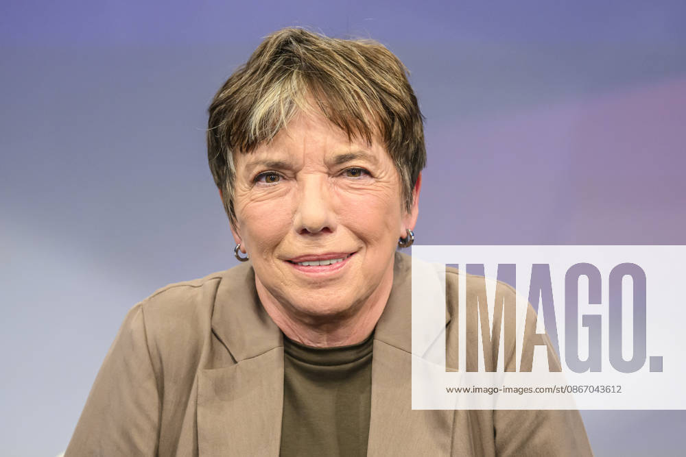 Pictured, from left: Margot Käßmann, theologian, Germany, Berlin, studio, guest on Maischberger, political talk show, TV, program, with host Sandra Maischberger, Das Erste, from Studio 20 in Adlershof, September 16, 2026,