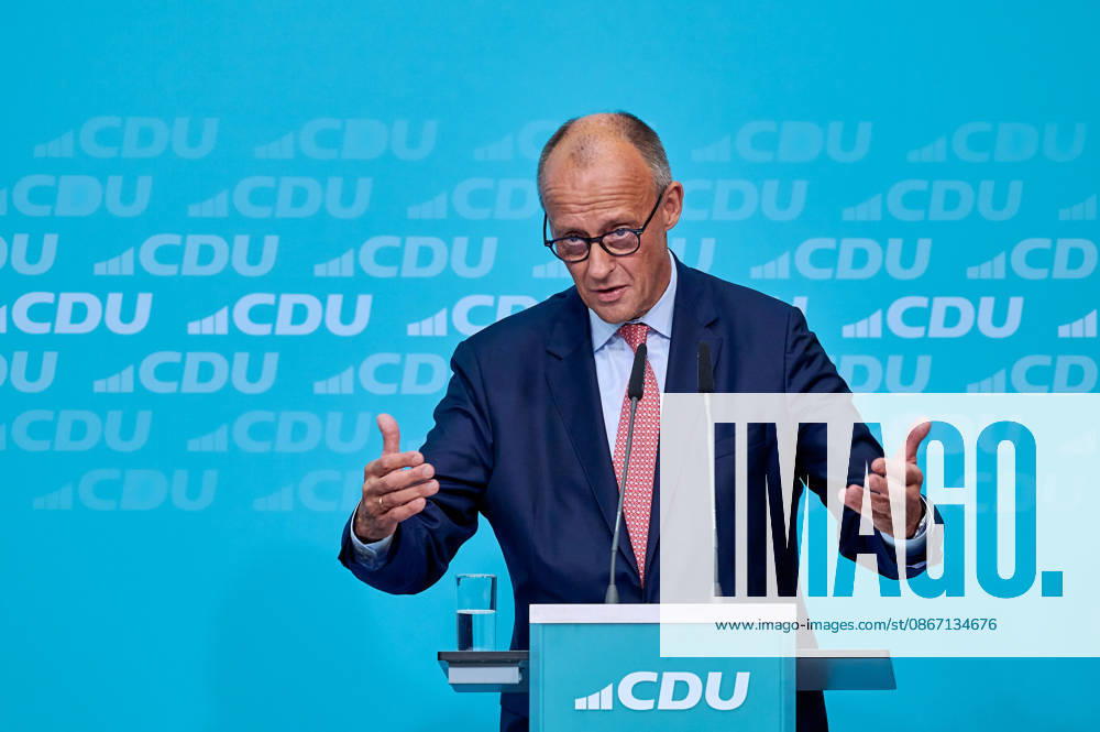 Chancellor Friedrich Merz at the CDU’s final campaign rally ahead of the upcoming Berlin House of Representatives election at the Konrad Adenauer House in Berlin. Snapshot photography by F. Boillot