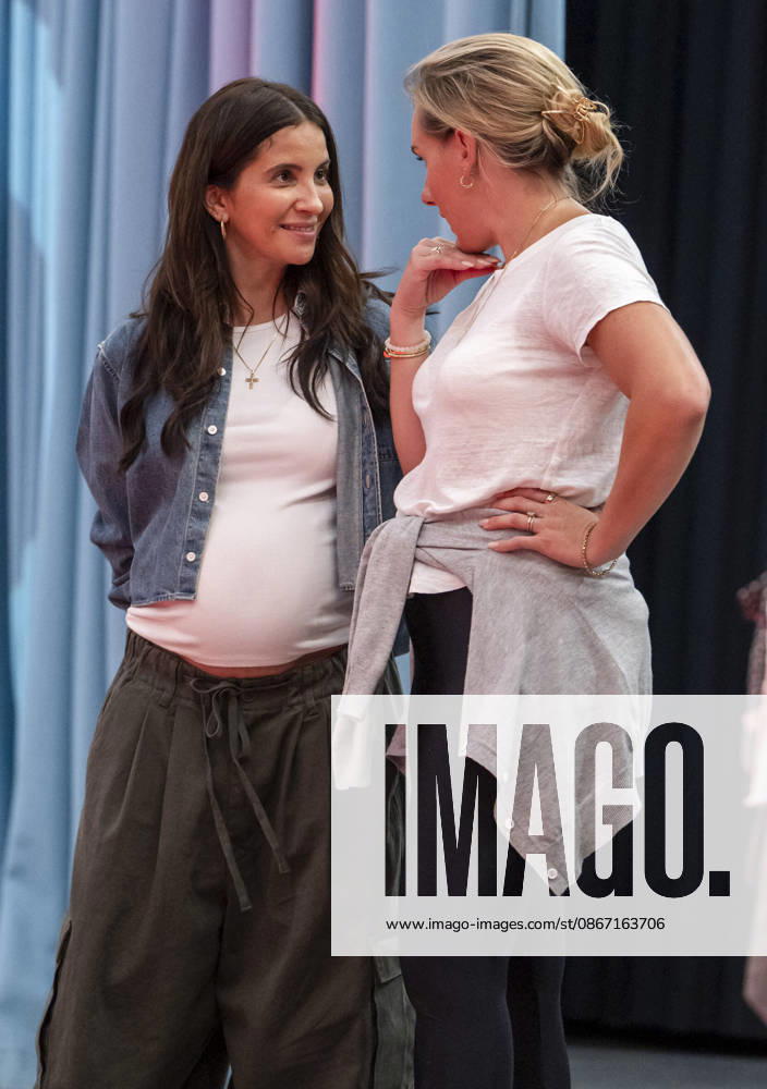 ABB KINDERTAG: Chryssanthi Kavazi, who is pregnant, and Saskia Bleitreu at the KinderTag event at the Atelier Gardens in Berlin on September 17, 2026