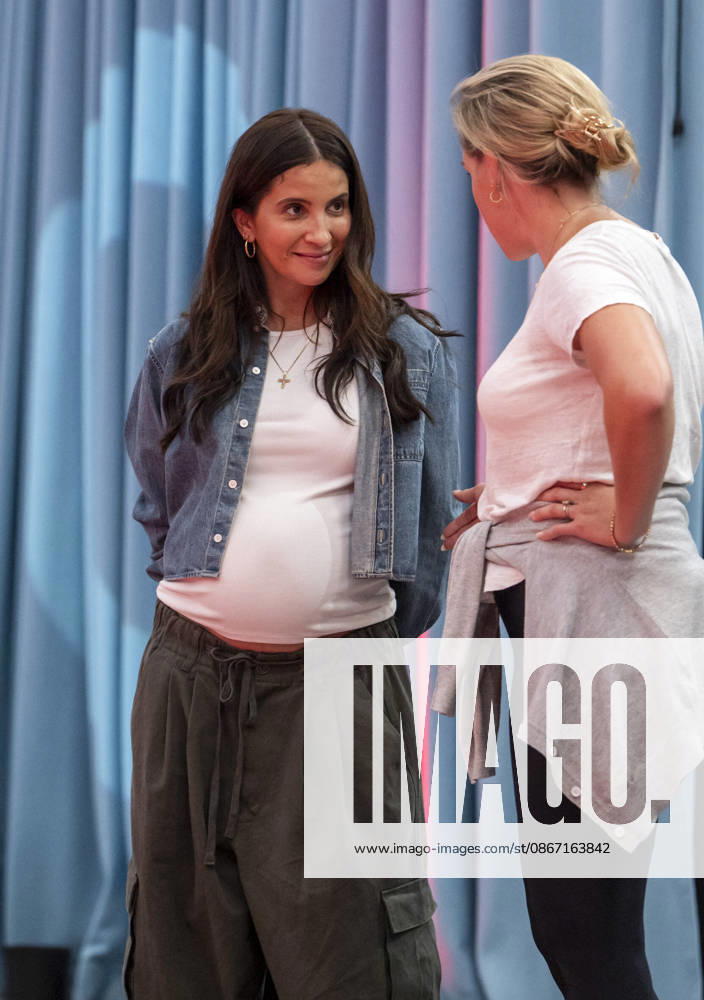 ABB KINDERTAG: Chryssanthi Kavazi, who is pregnant, and Saskia Bleitreu at the KinderTag event at the Atelier Gardens in Berlin on September 17, 2026