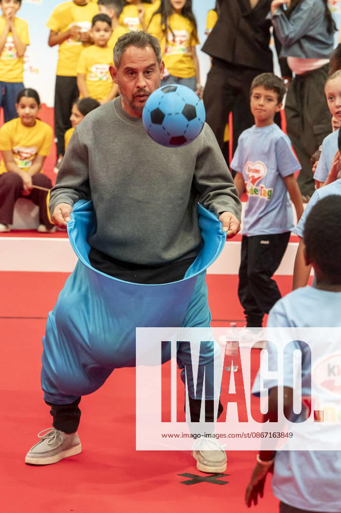 ABB Children s Day: Moritz Bleibtreu Catches a Ball and Wears Big Pants at the Children s Day Event at the Atelier Gardens in Berlin on September 17, 2026