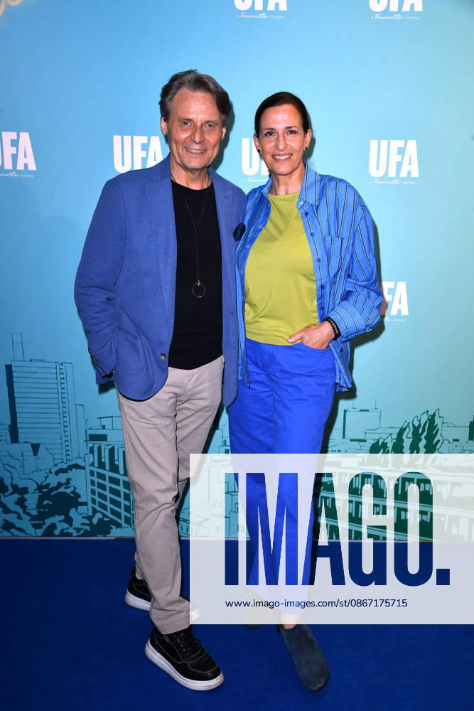Wolfgang Bahro and Ulrike Frank at the UFA Back reception at BE YOND OFFICE in Berlin on September 17, 2026