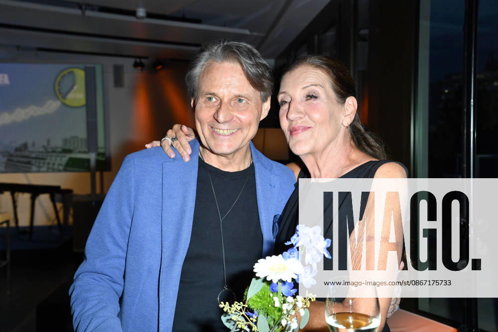 Wolfgang Bahro and Katy Karrenbauer at the UFA Back reception at BE YOND OFFICE in Berlin on September 17, 2026