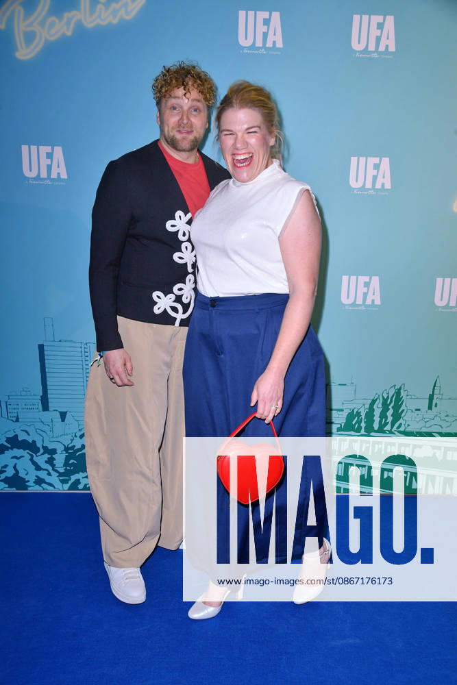 Knud Riepen and Gisa Flake at the UFA Back reception at the BE YOND OFFICE in Berlin on September 17, 2026