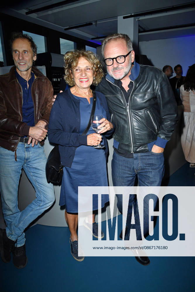 Adriana Altaras and Samuel Finzi at the UFA Back reception at BE YOND OFFICE in Berlin on September 17, 2026
