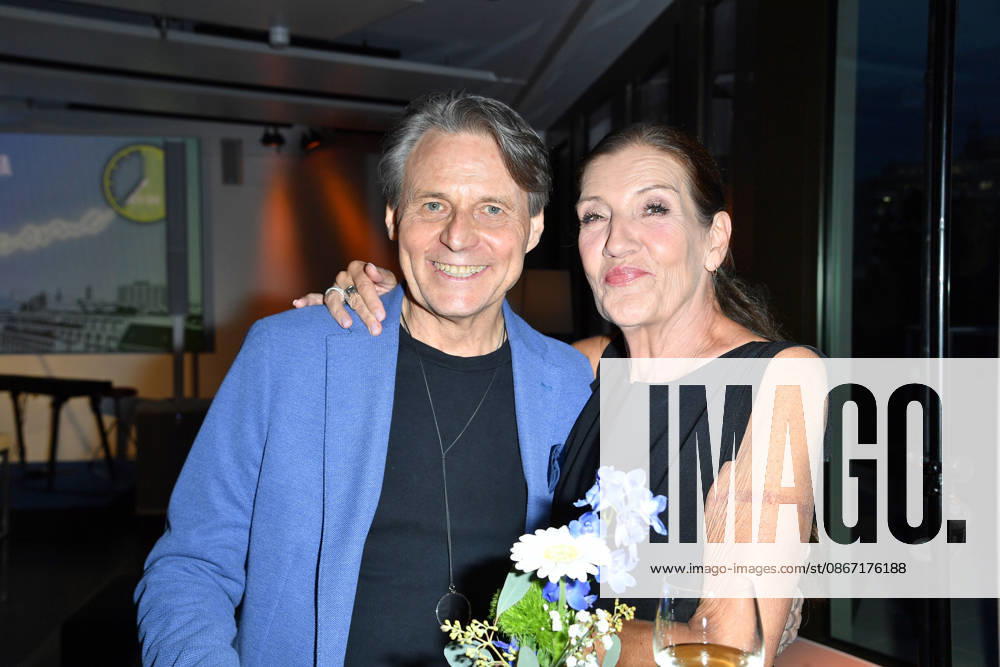 Wolfgang Bahro and Katy Karrenbauer at the UFA Back reception at BE YOND OFFICE in Berlin on September 17, 2026