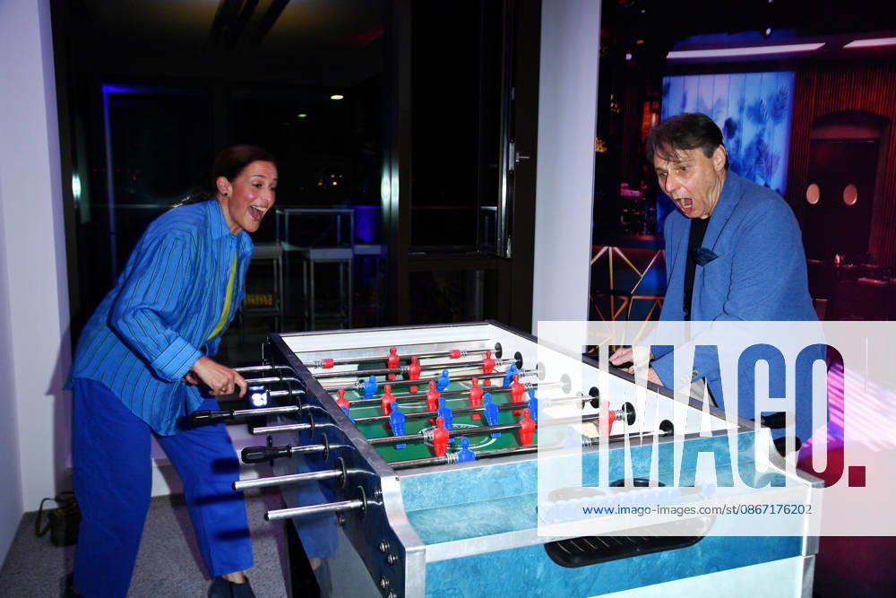 Wolfgang Bahro and Ulrike Frank at the UFA Back reception at BE YOND OFFICE in Berlin on September 17, 2026