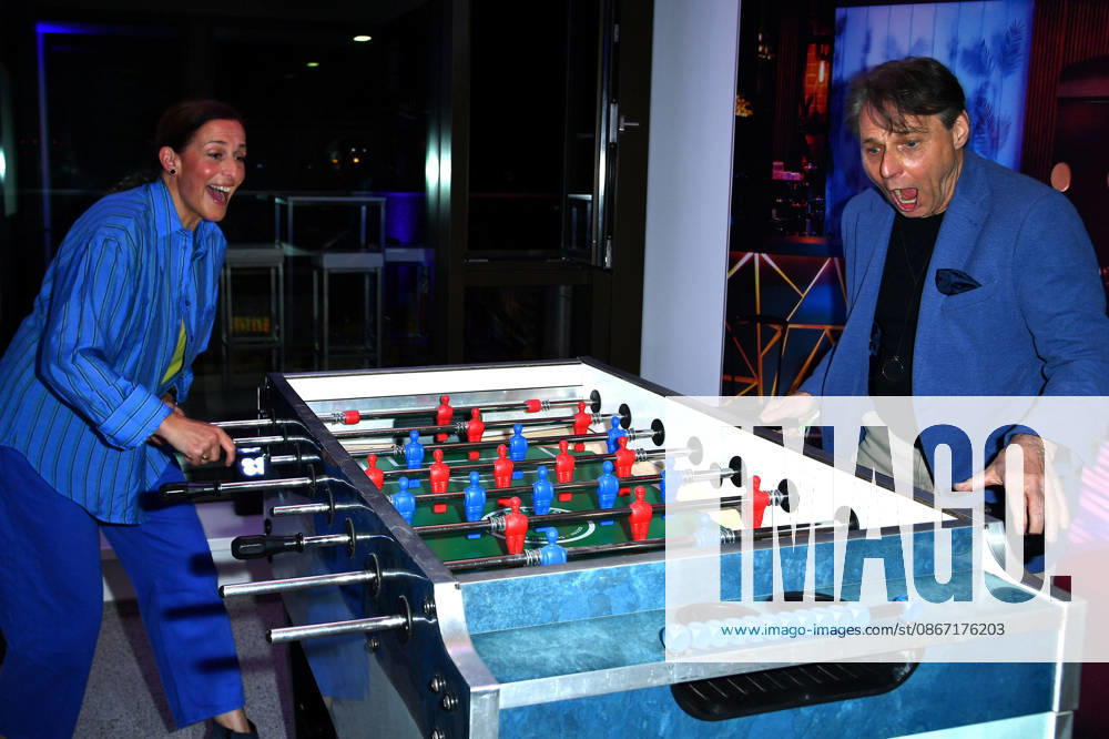 Wolfgang Bahro and Ulrike Frank at the UFA Back reception at BE YOND OFFICE in Berlin on September 17, 2026