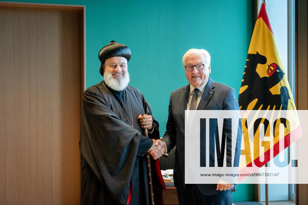 Ignatius Aphrem II, Patriarch of the Syriac Orthodox Church, Federal President Frank-Walter Steinmeier, Berlin, Official Residence at Spreebogen, Federal President Frank-Walter Steinmeier, Ignatius Aphrem II, Patriarch of the Syriac Orthodox Church of Antioch, Berlin, Berlin, GER