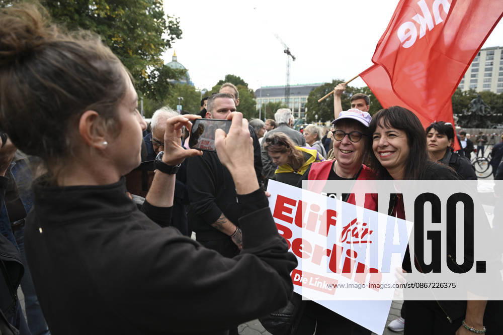 Elif Eralp meets voters ahead of Berlin state elections BERLIN, GERMANY - SEPTEMBER 18: Die Linke s lead candidate for the Berlin state elections, Elif Eralp, meets with voters during an election campaign event held in front of Berlin City Hall (Rotes Rathaus) in Berlin, Germany on September 18, 2026, ahead of the elections scheduled for September 20. Halil Sagirkaya Anadolu Berlin Germany. Editorial use only. Please get in touch for any other usage.