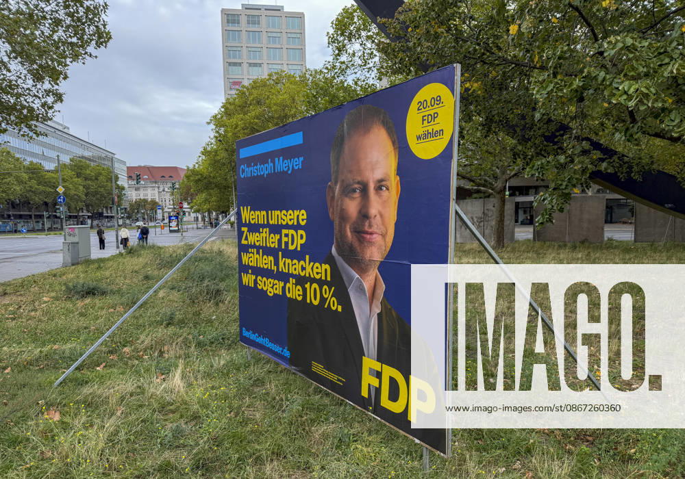 Ahead of Berlin House of Representatives election BERLIN, GERMANY - SEPTEMBER 19: Election campaign posters featuring political parties and candidates are displayed on streets across the city ahead of the Berlin House of Representatives election to be held in Berlin, Germany, on September 19, 2026. Halil Sagirkaya Anadolu Berlin Germany. Editorial use only. Please get in touch for any other usage.