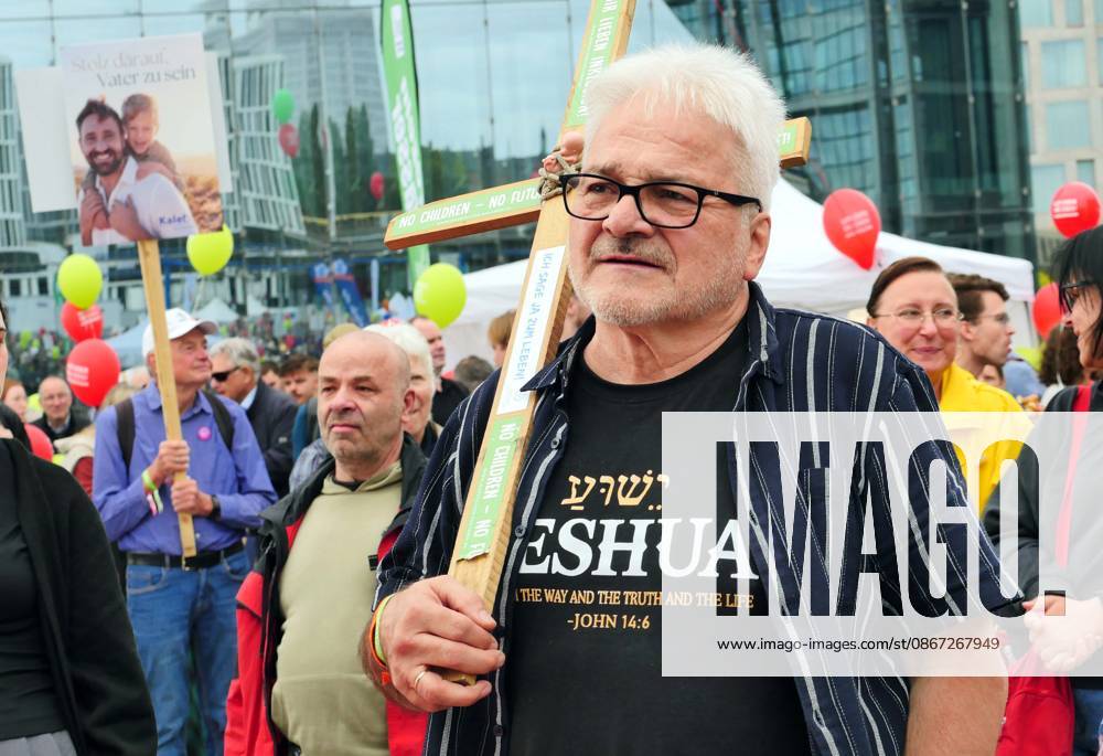 March for Life demonstration against abortion at Berlin Central Station