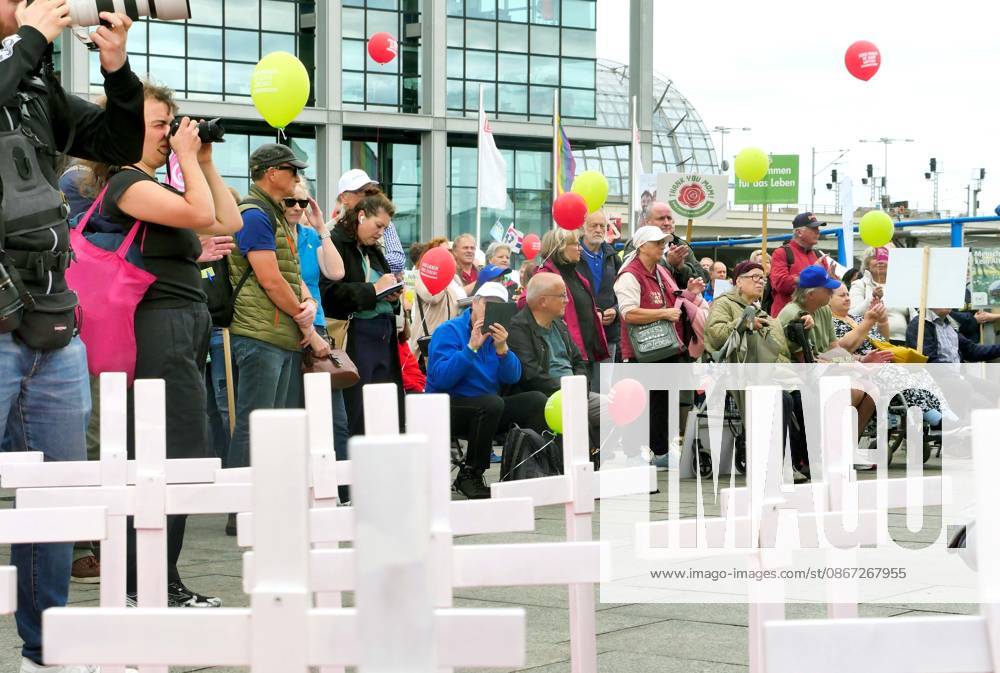 March for Life demonstration against abortion at Berlin Central Station