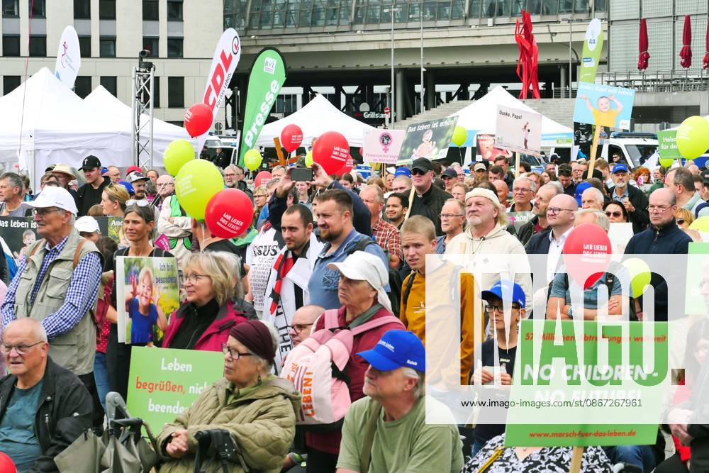 March for Life demonstration against abortion at Berlin Central Station