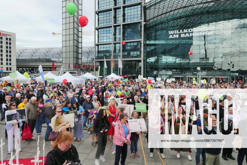 March for Life demonstration against abortion at Berlin Central Station