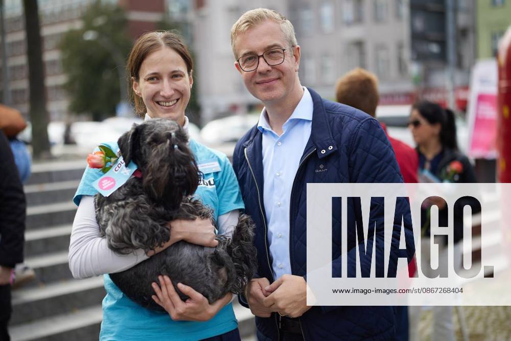 CDU Campaign Wrap-Up with Stefan Evers ** FOR ** **Stefan Evers, CDU lead candidate and Senator for Finance, at his party’s campaign wrap-up in Tempelhof. Tomorrow, a new House of Representatives will be elected. Germany, Berlin. Copyright JörgxCarstensen
