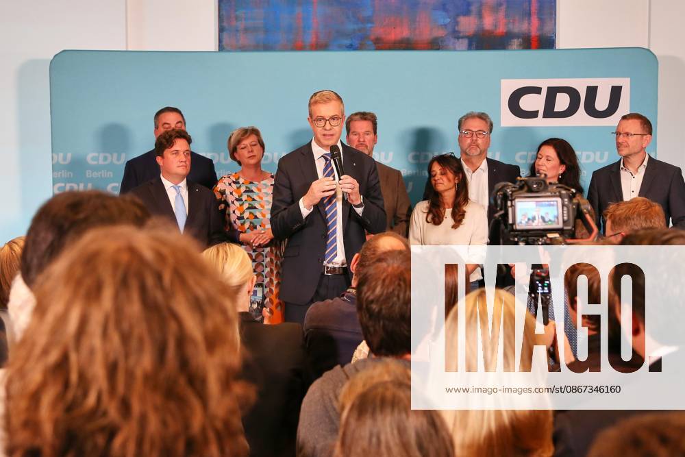 Berlin House of Representatives 2026 Election Stefan Evers at the CDU election party