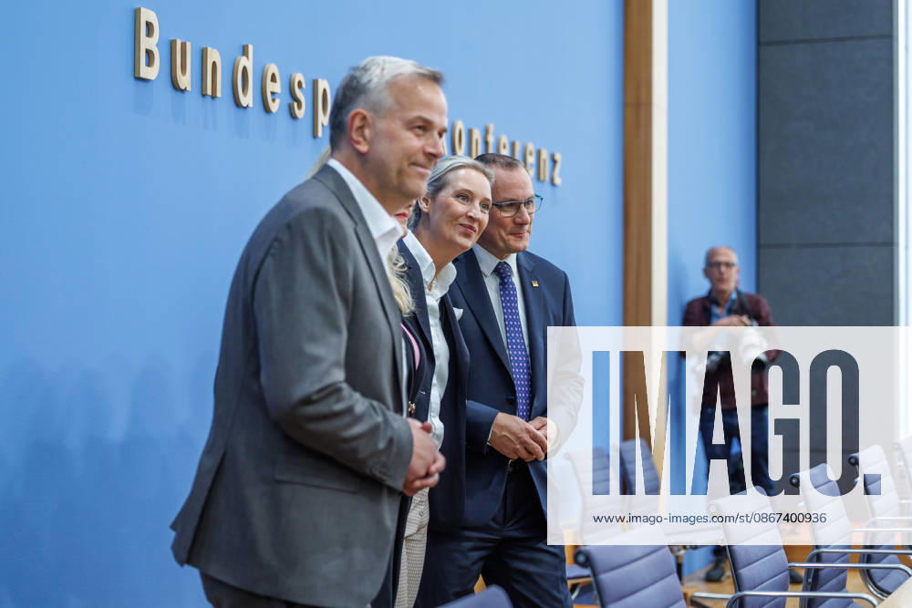 Impact of the State Elections in Berlin Alice Weidel, Federal Spokesperson for the AfD and Co-Chair of the AfD parliamentary group in the German Bundestag Tino Chrupalla, Federal