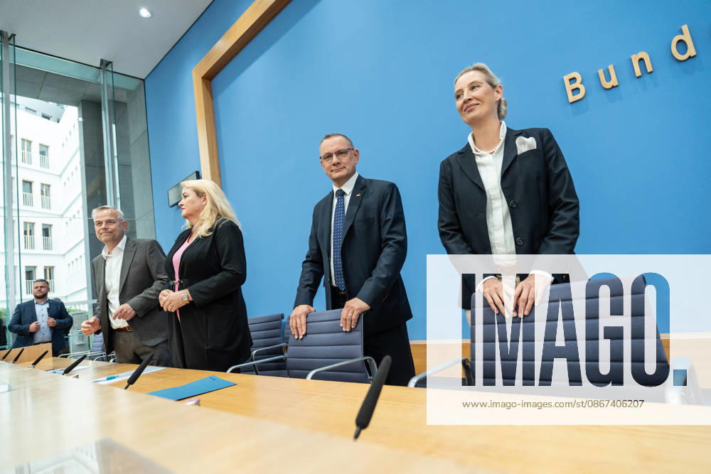 Alice Weidel, Federal Chairwoman of the AfD, during the Federal Press Conference in Berlin—a post-election analysis following the state elections in Mecklenburg-Western Pomerania and Berlin—Berlin, Germany, House of the Federal Press Conference