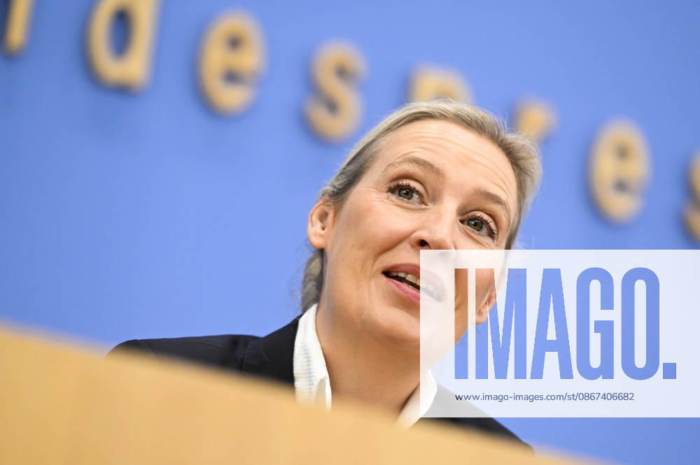 ABB BPK Alice Weidel, Federal Spokesperson for the AfD and Co-Chair of the AfD Parliamentary Caucus Topic: AfD—The Impact of the State Elections in Berlin and Mecklenburg-Western Pomerania on Federal Politics Statement at the BPK Federal Press Conference on September 21, 2026, in Berlin, Germany