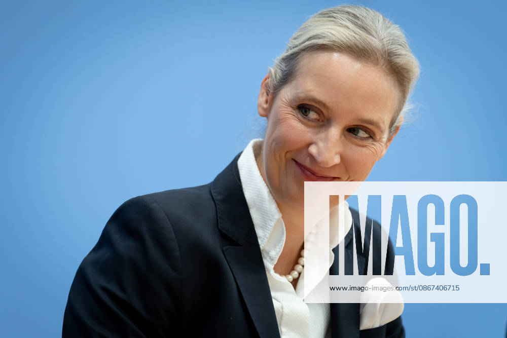 Federal Press Conference, AfD Berlin, BPK, AfD, Elections, Mecklenburg-Western Pomerania, Alice Weidel, Federal Spokesperson, Berlin, Berlin, GER