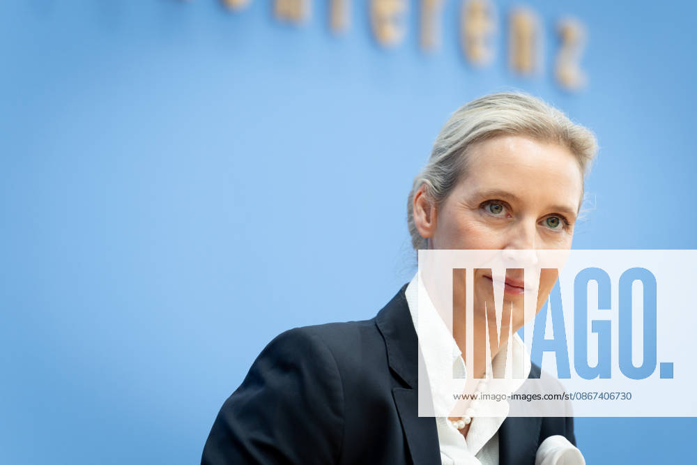 Federal Press Conference, AfD Berlin, BPK, AfD, Elections, Mecklenburg-Western Pomerania, Alice Weidel, Federal Spokesperson Berlin Berlin GER