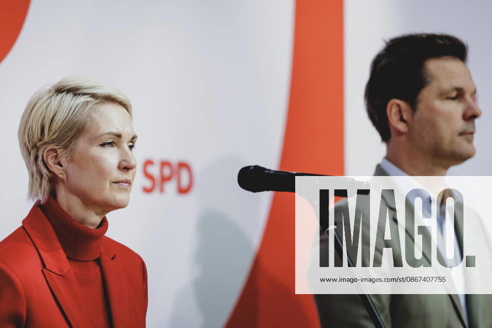 L R Manuela Schwesig, Minister President and the SPD s top candidate for the state election in Mecklenburg-Western Pomerania, and