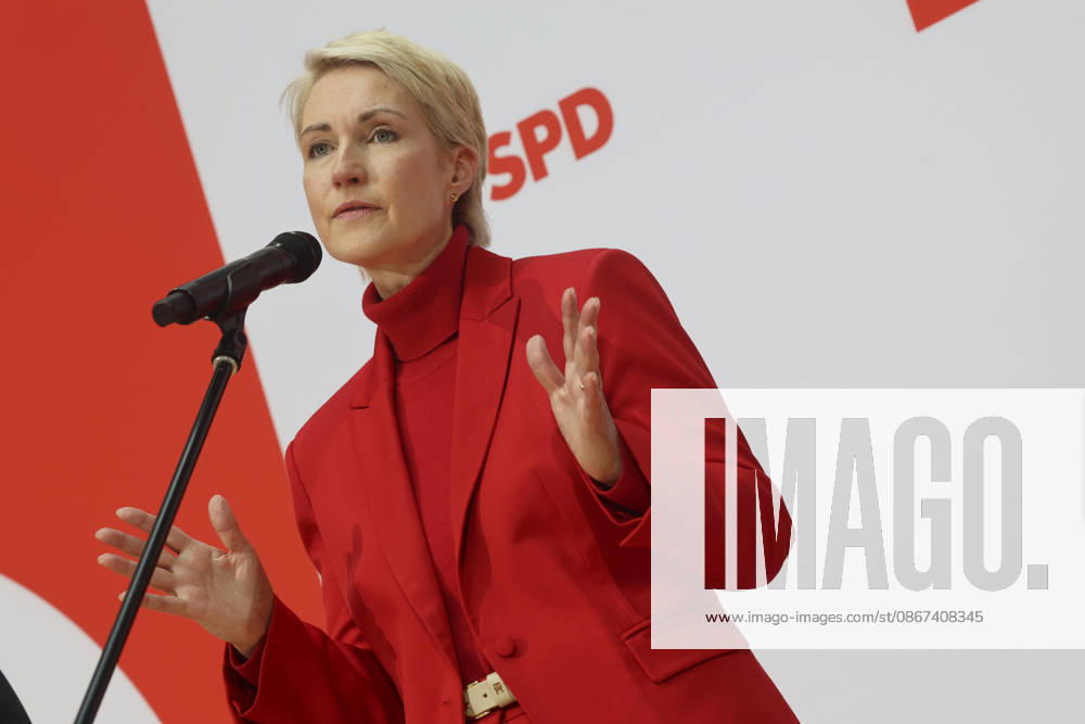 Manuela Schwesig at the press conference following the state elections in Berlin and Mecklenburg-Western Pomerania at the Willy Brandt House on September 21, 2026; SPD leadership at the press conference following the state elections in Berlin
