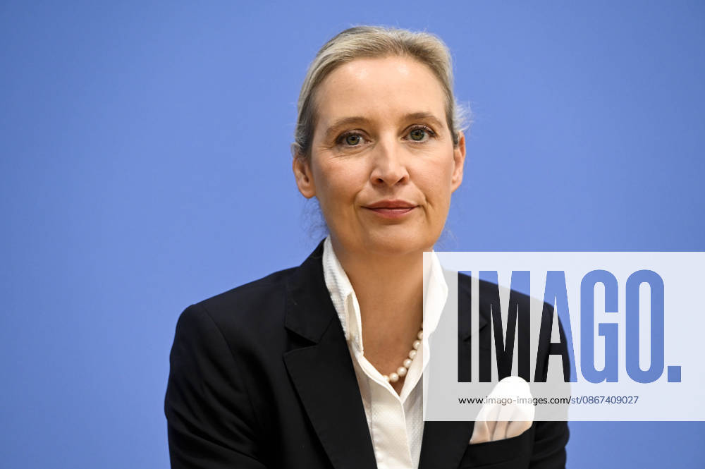 ABB BPK Alice Weidel, Federal Spokesperson for the AfD and Co-Chair of the AfD Parliamentary Group Topic: AfD—Impact of the State Elections in Berlin and Mecklenburg-Western Pomerania on Federal Politics Statement at the BPK Federal Press Conference on September 21, 2026, in Berlin, Berlin, Germany