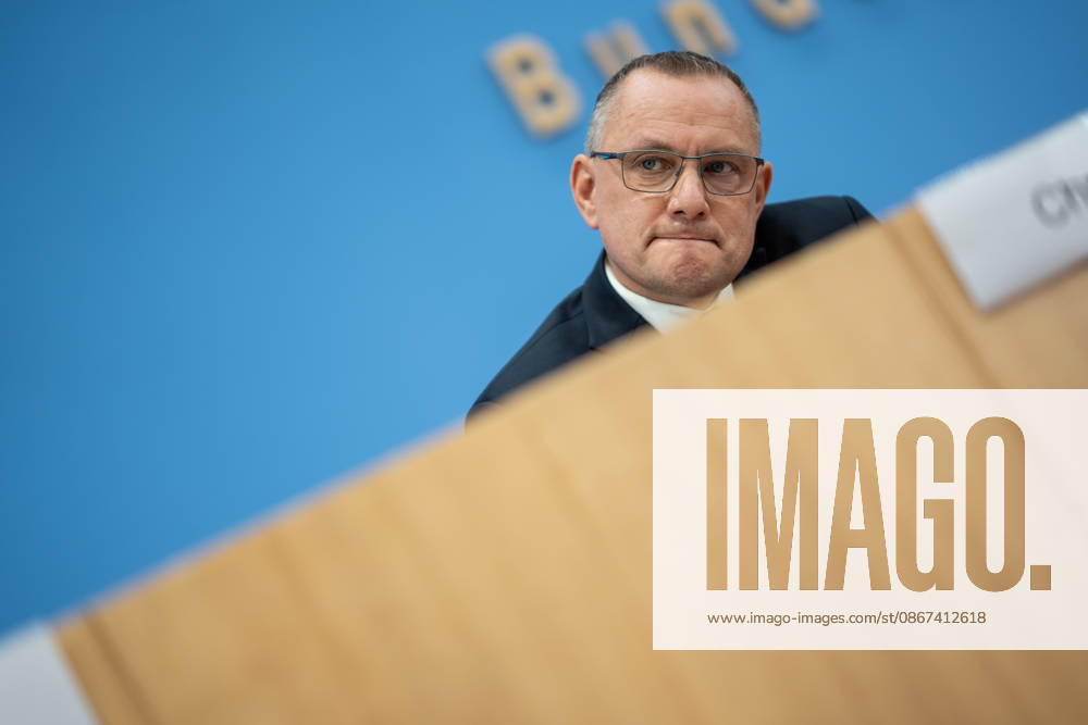 Tino Chrupalla, Federal Chairman of the AfD, during the Federal Press Conference in Berlin—a post-election analysis following the state elections in Mecklenburg-Western Pomerania and Berlin—Berlin, Germany, House of the Federal Press Conference