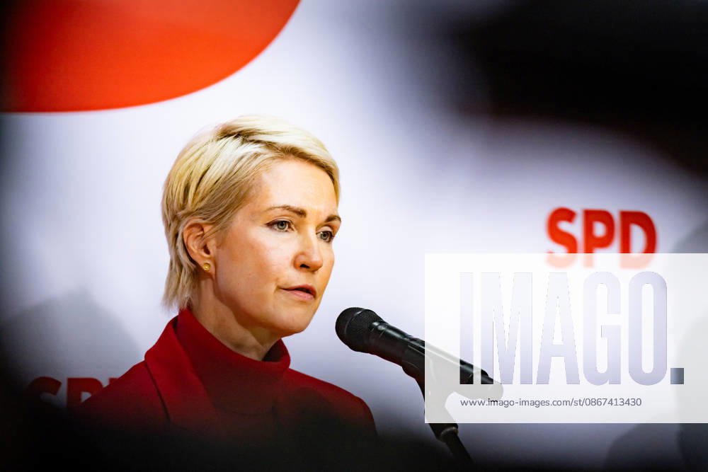 Manuela Schwesig, the SPD s top candidate in Mecklenburg-Western Pomerania, at a press conference at the Willy Brandt House in Berlin on September 21, 2026: Reactions to the state elections in Mecklenburg-Western Pomerania and Berlin