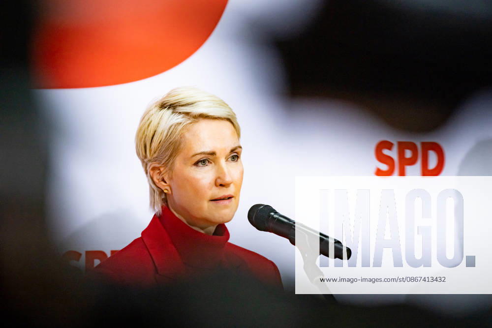 Manuela Schwesig, the SPD s top candidate in Mecklenburg-Western Pomerania, at a press conference at the Willy Brandt House in Berlin on September 21, 2026: Reactions to the state elections in Mecklenburg-Western Pomerania and Berlin